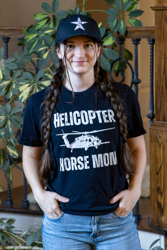 Helicopter Horse Mom T Shirt
