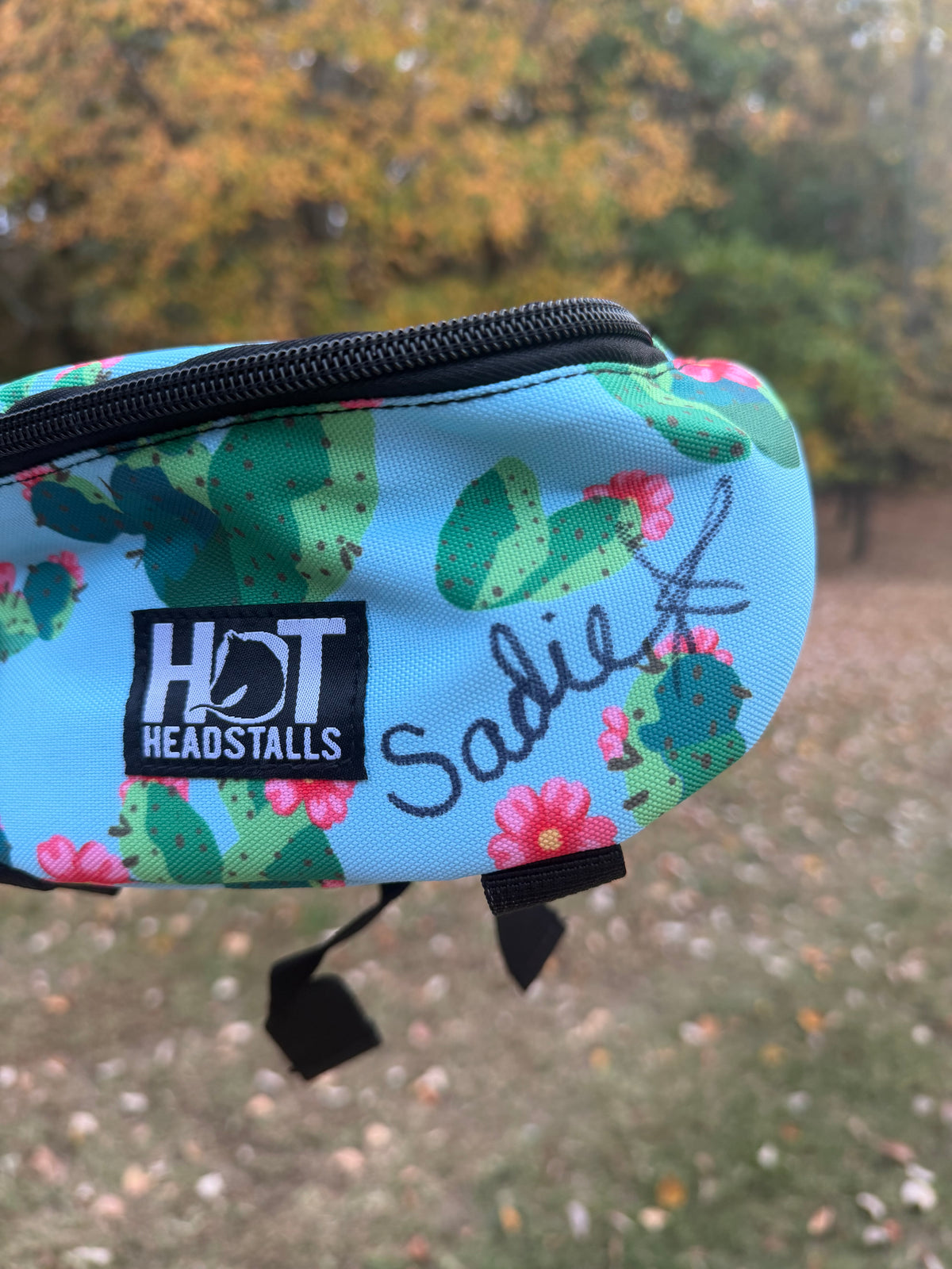 Signed Saddle Pouch Cactus