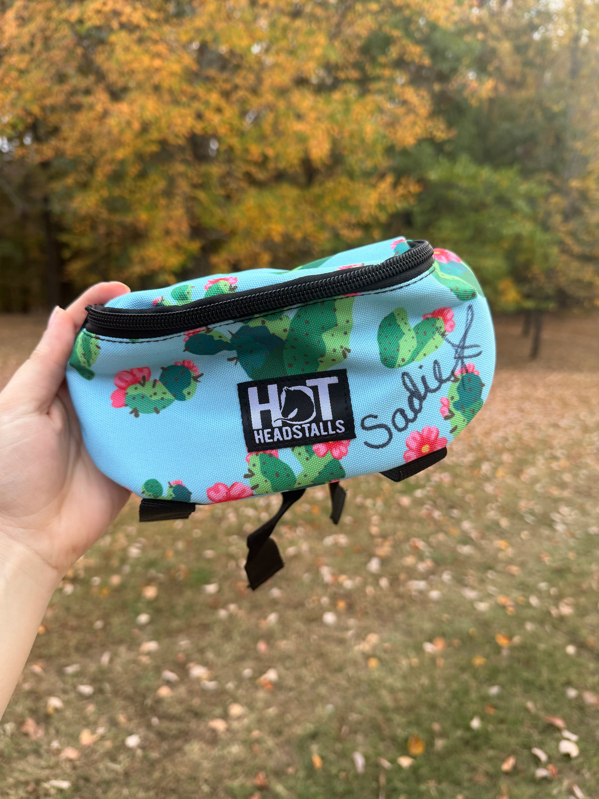 Signed Saddle Pouch Cactus