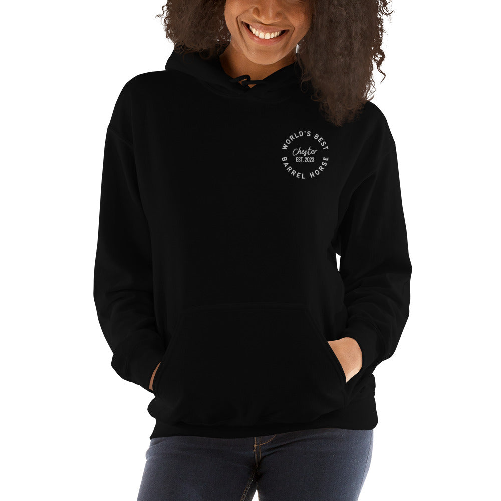 WBBH Logo Embroidered Unisex Hoodie – WorldsBestBarrelHorse